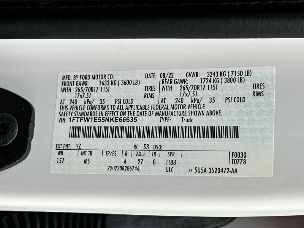 2022 Ford F-150 XL