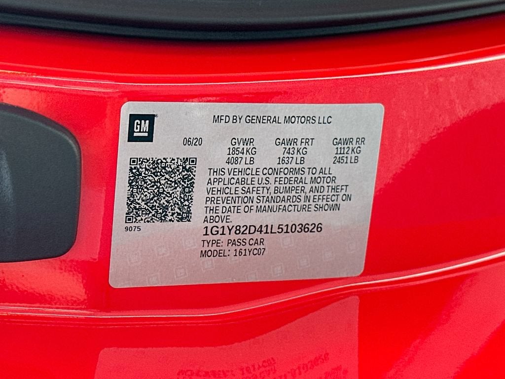 2020 Chevrolet Corvette Stingray 3LT