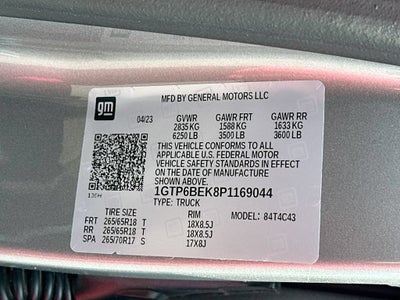 2023 GMC Canyon Elevation