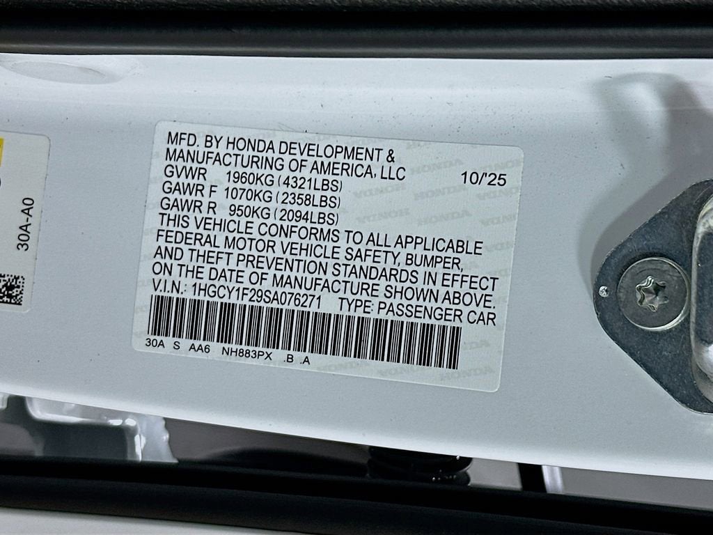 2025 Honda Accord Sedan LX