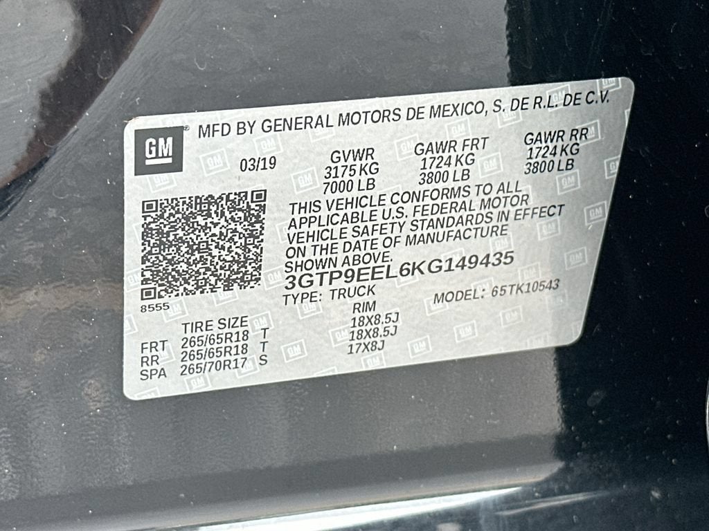 2019 GMC Sierra 1500 AT4