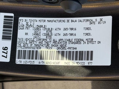 2019 Toyota Tacoma TRD Off Road