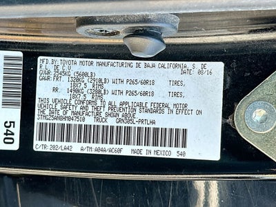 2017 Toyota Tacoma Limited