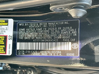 2022 Toyota Camry SE