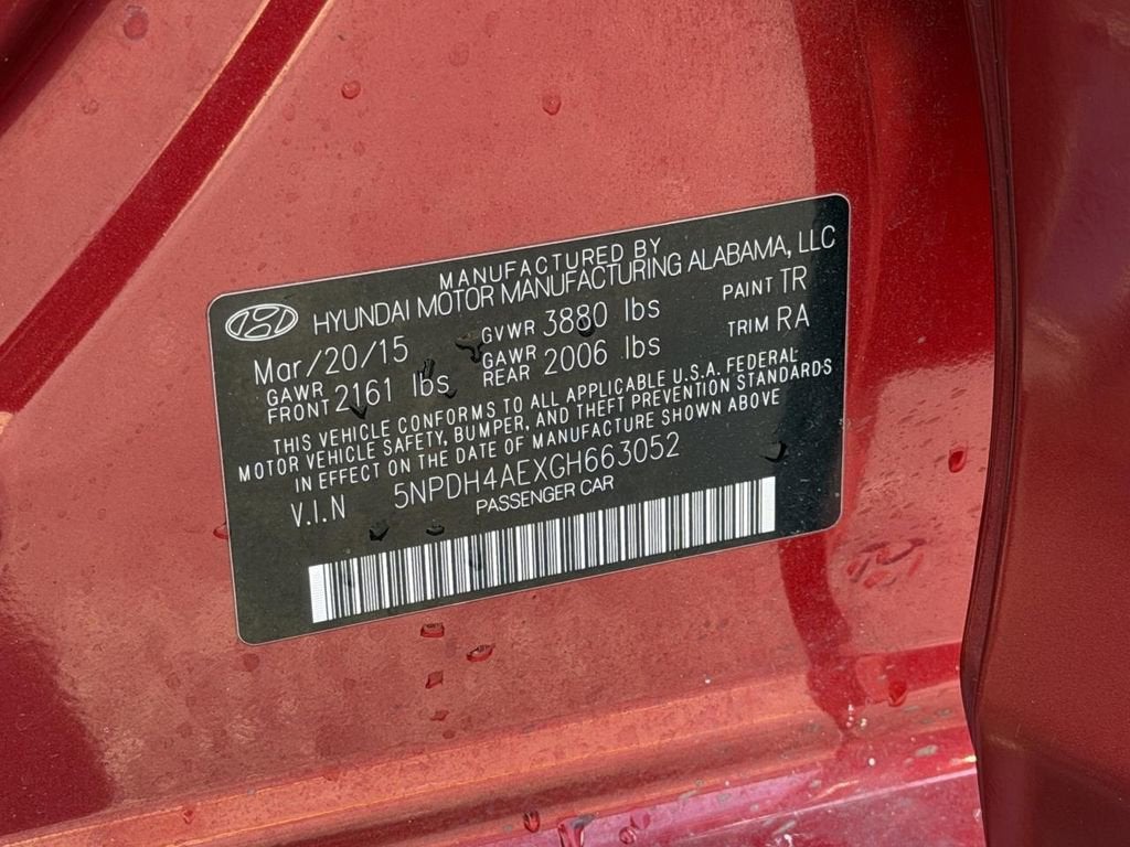 2016 Hyundai Elantra SE