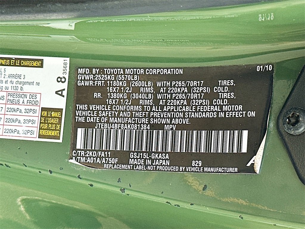 2010 Toyota FJ Cruiser Base
