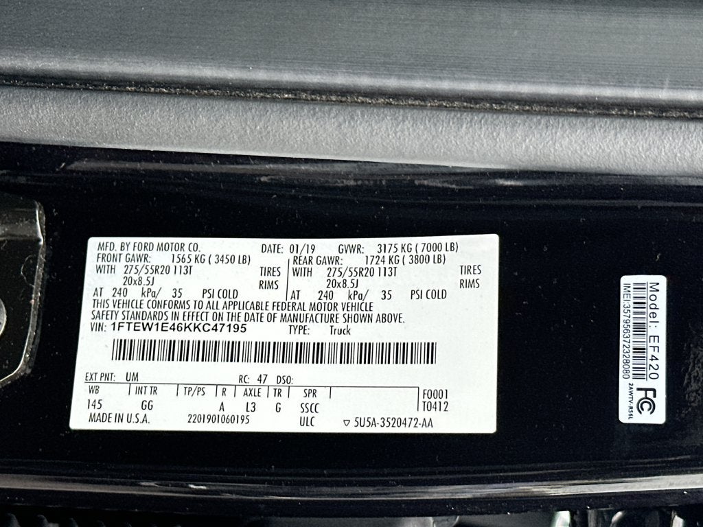 2019 Ford F-150 XL