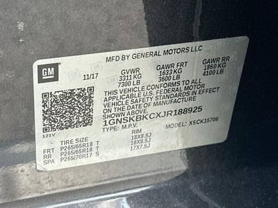 2018 Chevrolet Tahoe LT