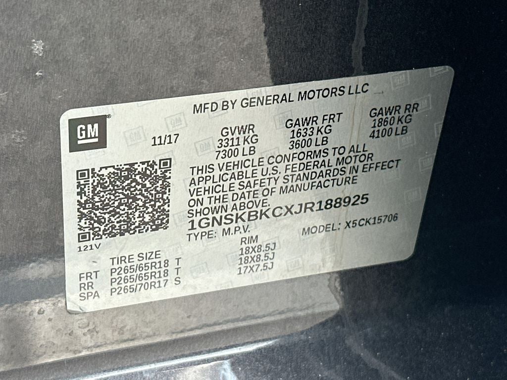2018 Chevrolet Tahoe LT