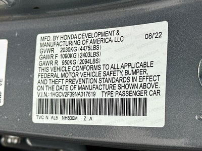 2022 Honda Accord Sport 2.0T