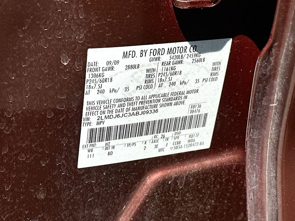 2010 Lincoln MKX Base