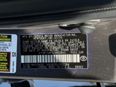 2020 Toyota Camry SE