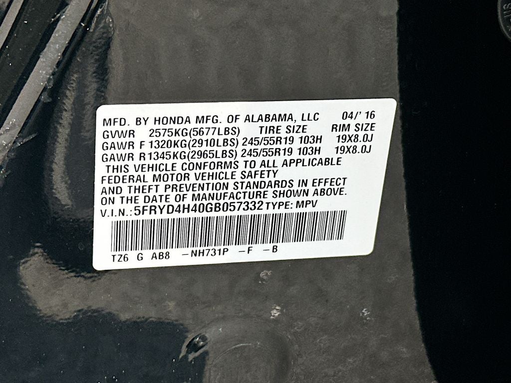 2016 Acura MDX 3.5L