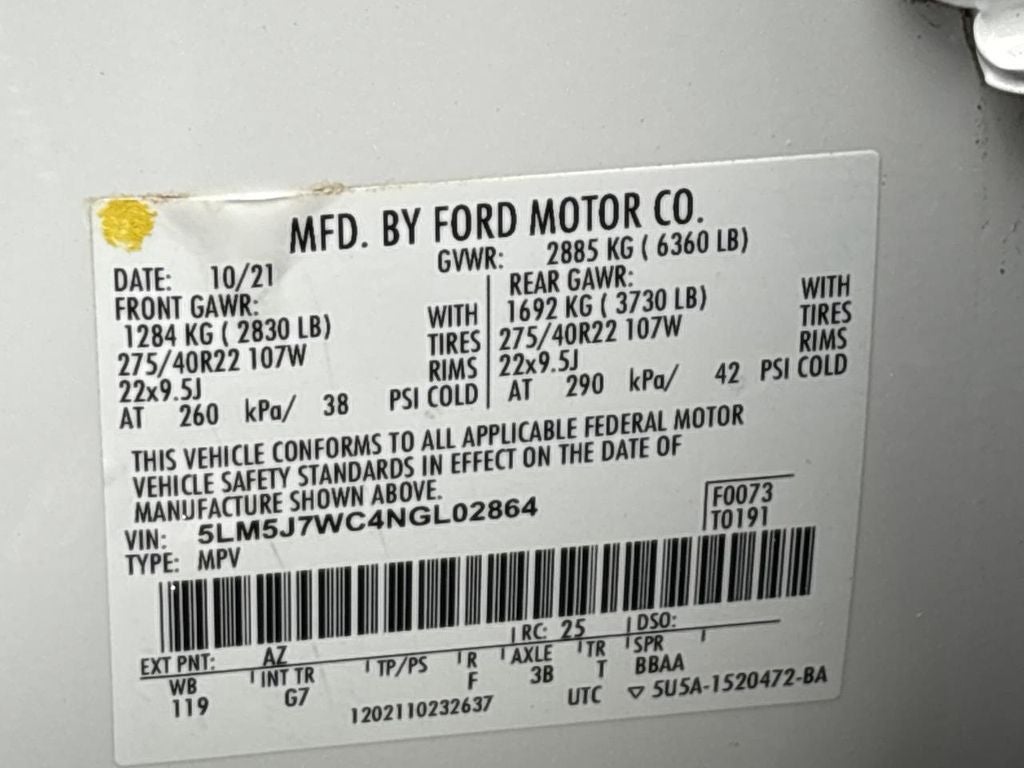 2022 Lincoln Aviator Reserve