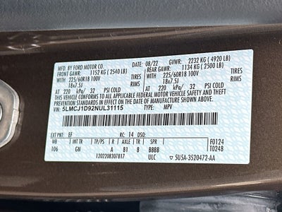 2022 Lincoln Corsair Standard