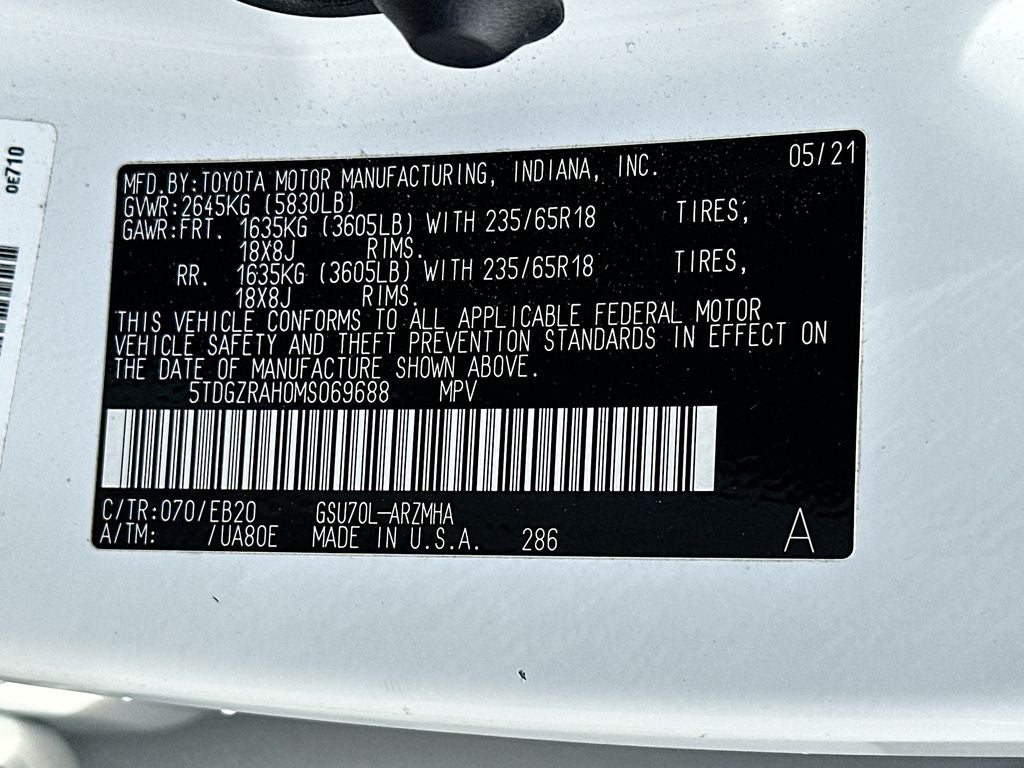 2021 Toyota Highlander XLE
