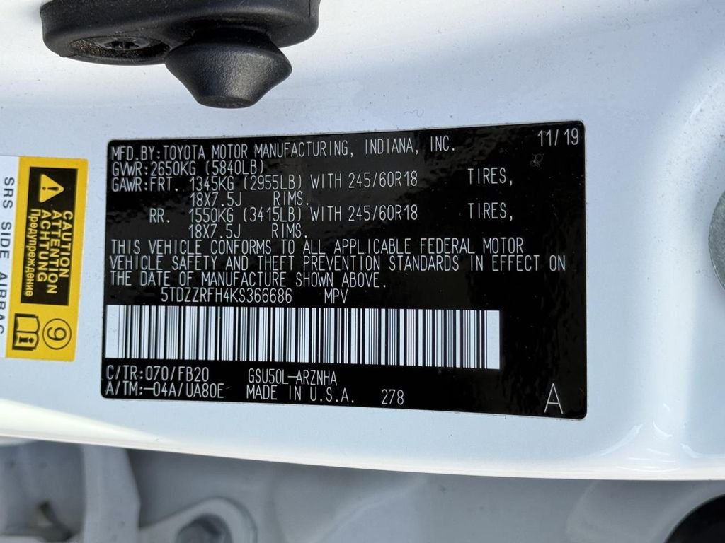 2019 Toyota Highlander LE