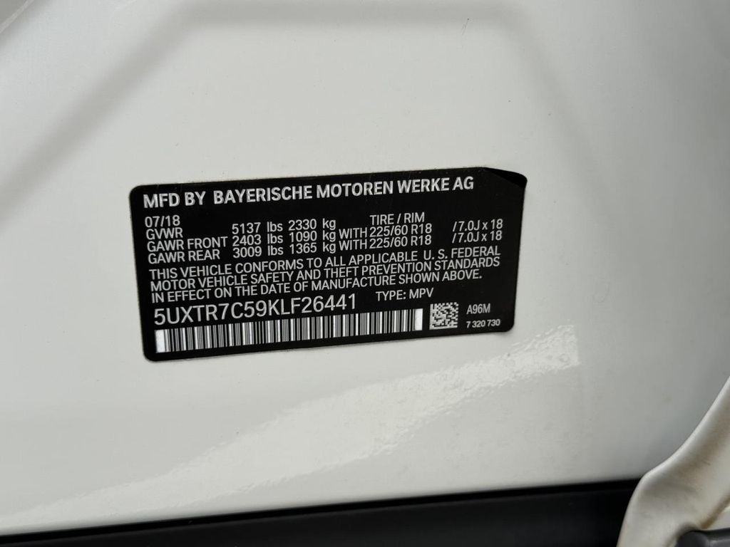 2019 BMW X3 sDrive30i