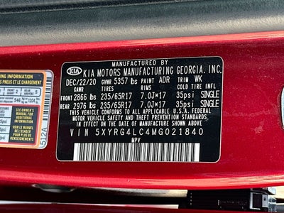 2021 Kia Sorento LX