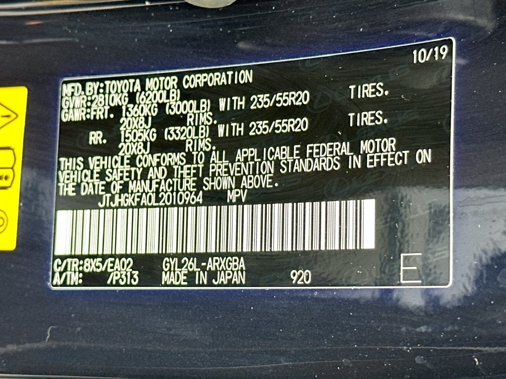 2020 Lexus RX 450hL