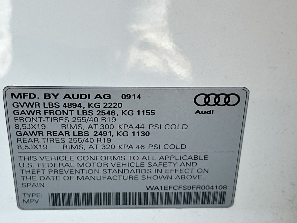 2015 Audi Q3 2.0T Premium Plus quattro