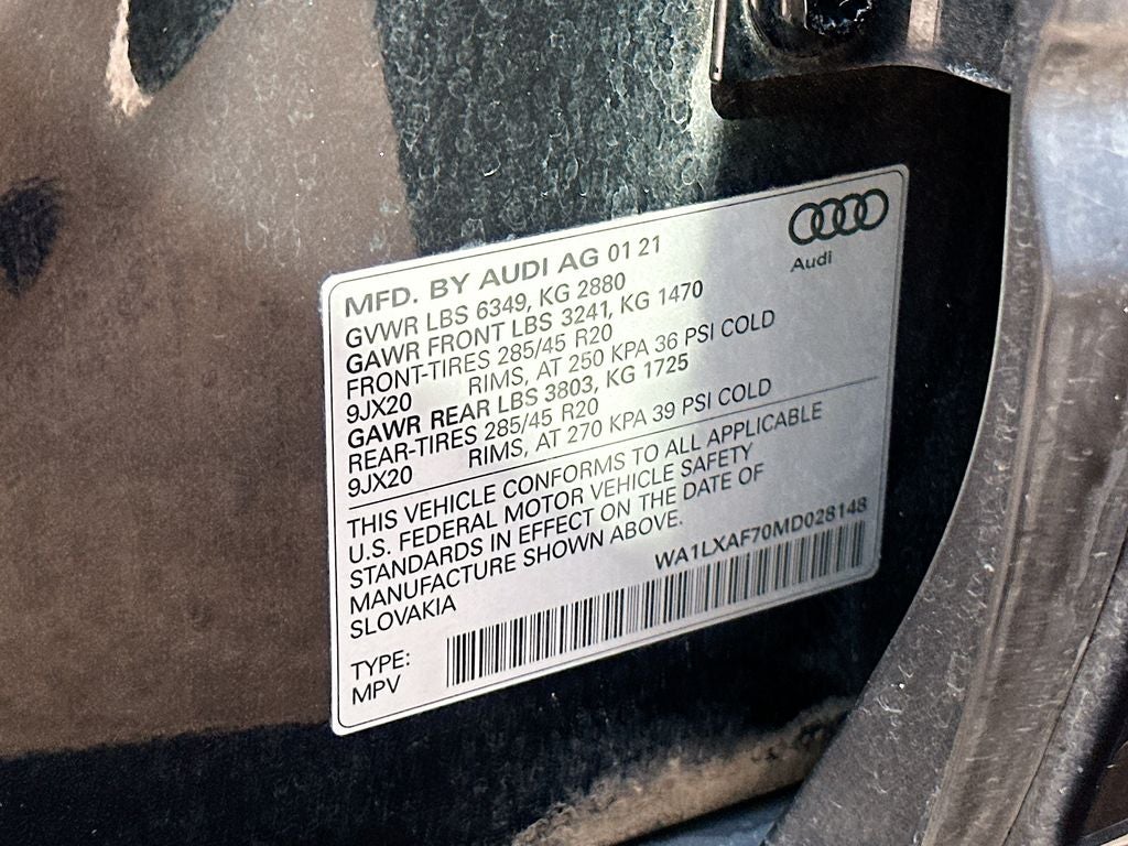 2021 Audi Q7 55 Premium Plus quattro