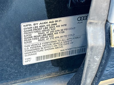 2022 Audi Q7 55 Prestige quattro