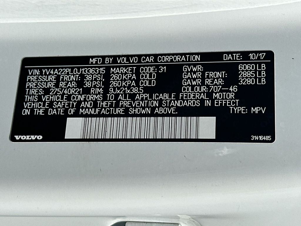 2018 Volvo XC90 T6 Inscription