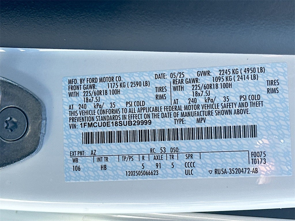 2025 Ford Escape Plug-In Hybrid Base