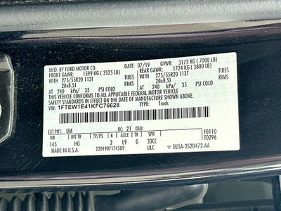 2019 Ford F-150 Lariat