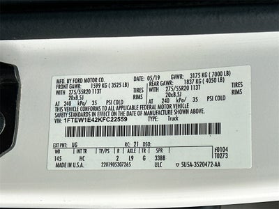 2019 Ford F-150 Lariat