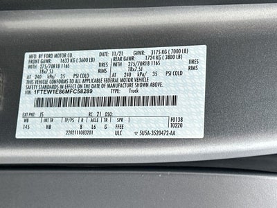 2021 Ford F-150 Tremor