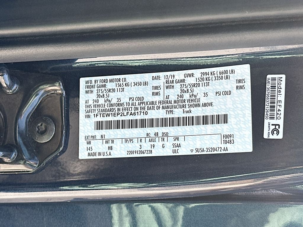 2020 Ford F-150 Lariat