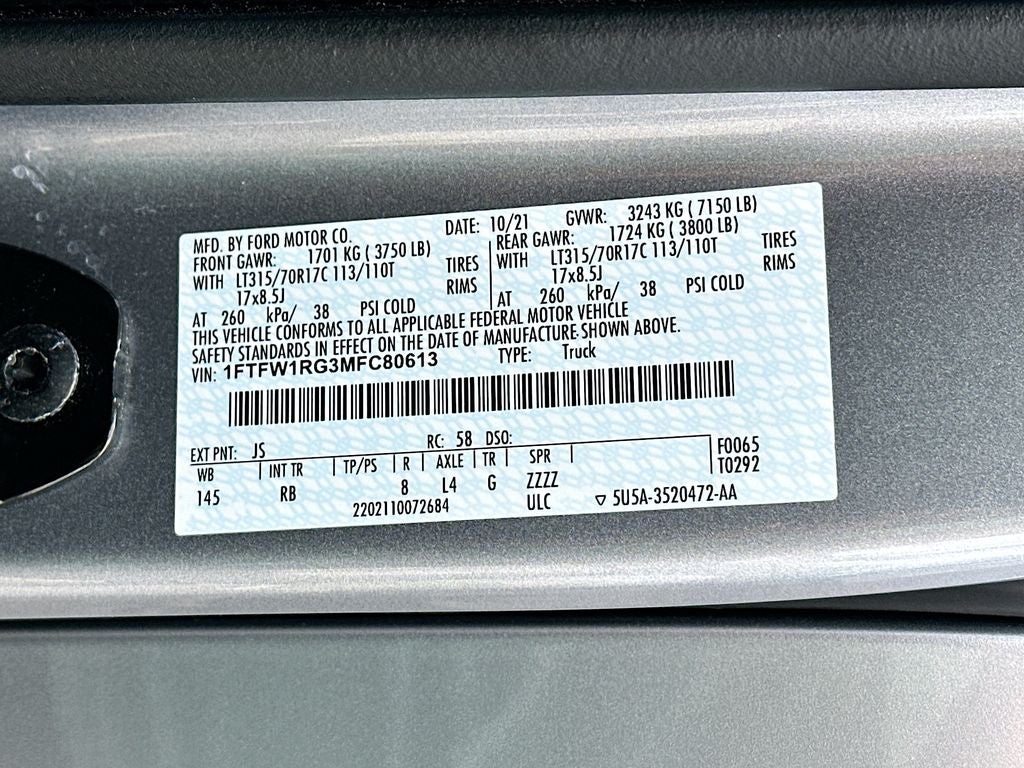 2021 Ford F-150 Raptor