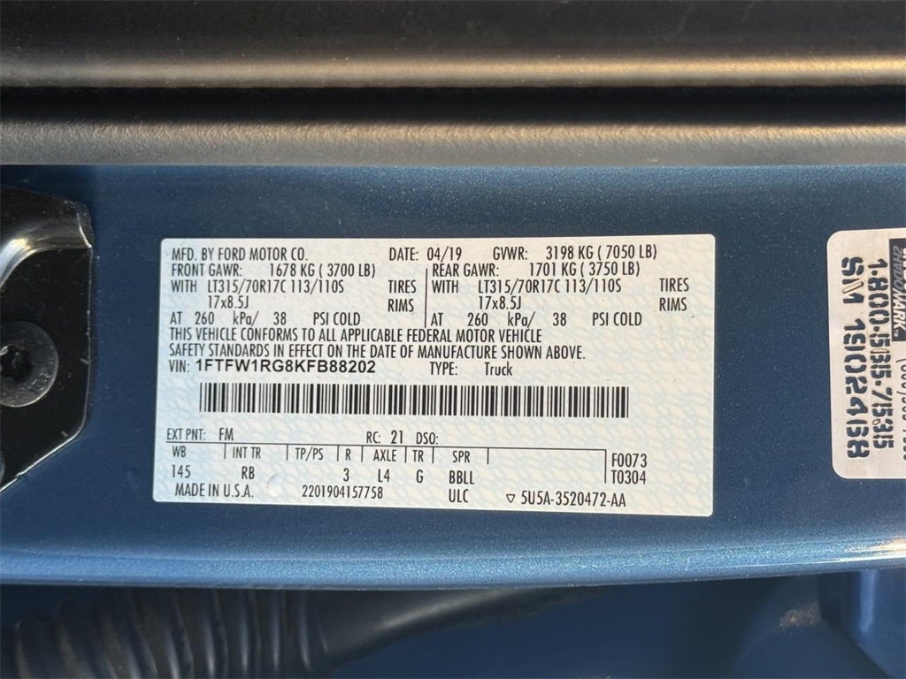 2019 Ford F-150 Raptor