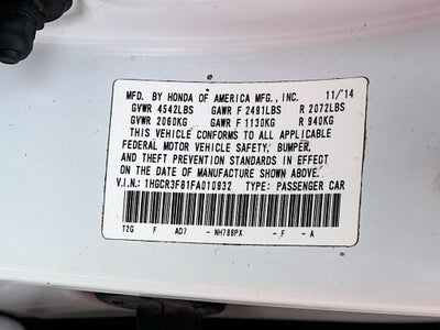 2015 Honda Accord EX-L