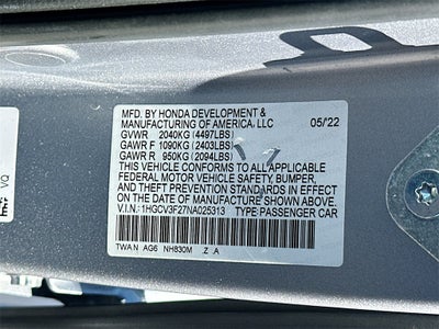 2022 Honda Accord Hybrid Sport