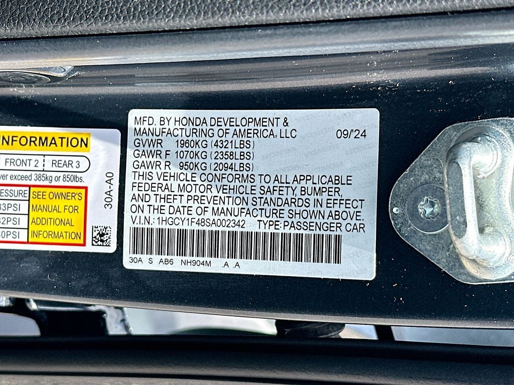 2025 Honda Accord SE
