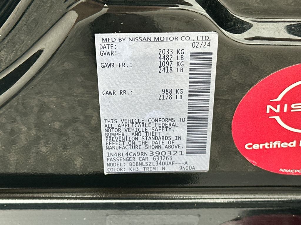 2024 Nissan Altima 2.5 SR