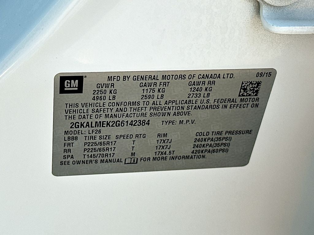 2016 GMC Terrain SLE-1