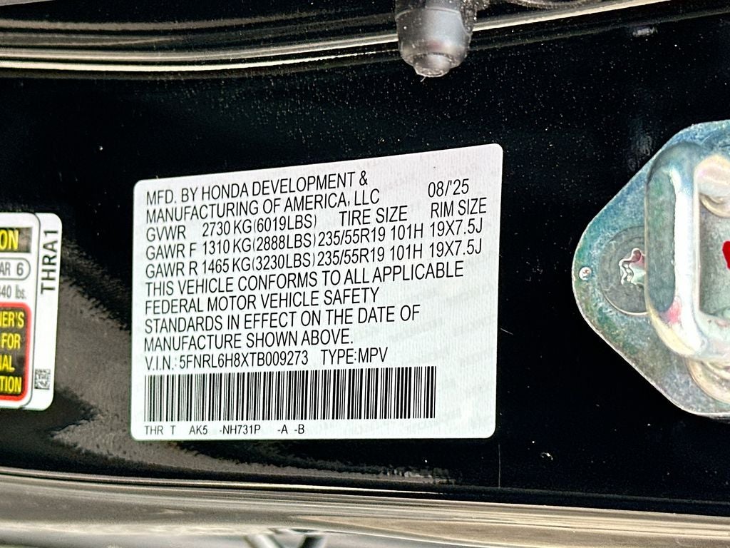 2026 Honda Odyssey Touring