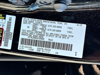 2025 Toyota Tundra Hybrid Platinum
