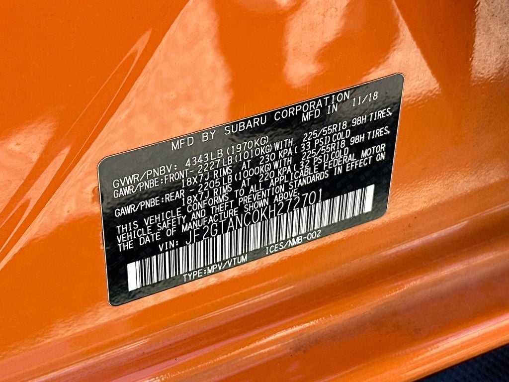 2019 Subaru Crosstrek 2.0i Limited