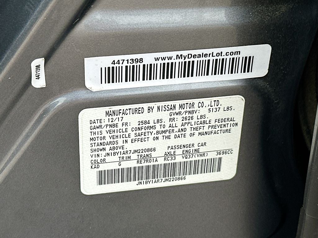 2018 INFINITI Q70 3.7X