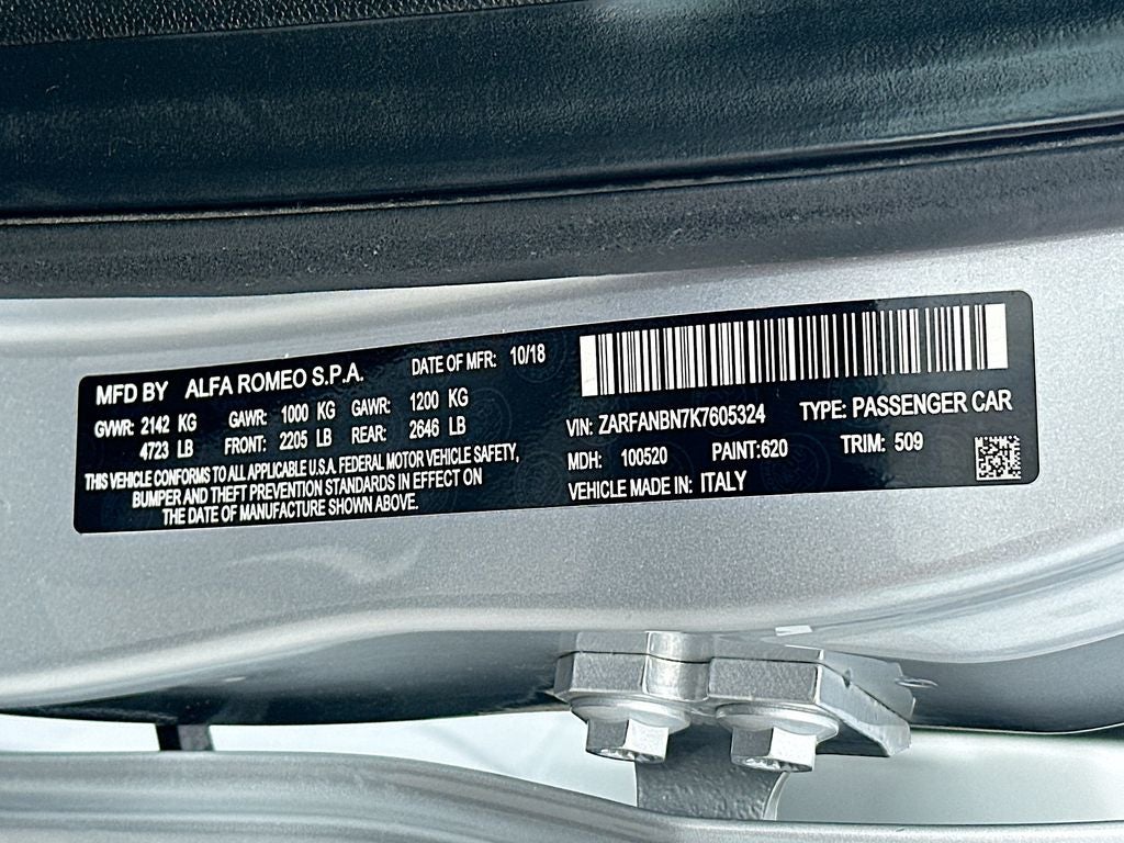 2019 Alfa Romeo Giulia Ti Sport Carbon