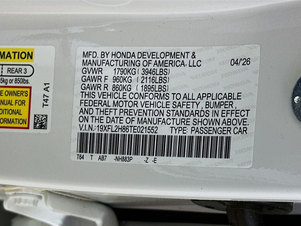2026 Honda Civic Sport