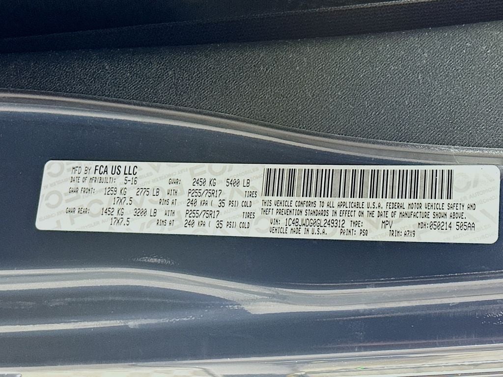 2016 Jeep Wrangler Unlimited Sport