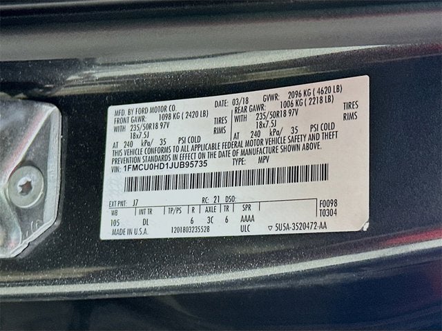 2018 Ford Escape SEL