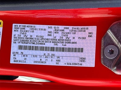 2021 Ford Ranger Base