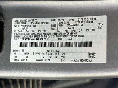 2020 Ford F-150 XLT